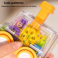 Coche De Juguete Para Bebés Con Engranajes Transparentes Y Fuerza De Arrastre Regalo De Cumpleaños Para Niños Y Niñas Coche De Plástico ABS Sin Batería Colorido - details 12
