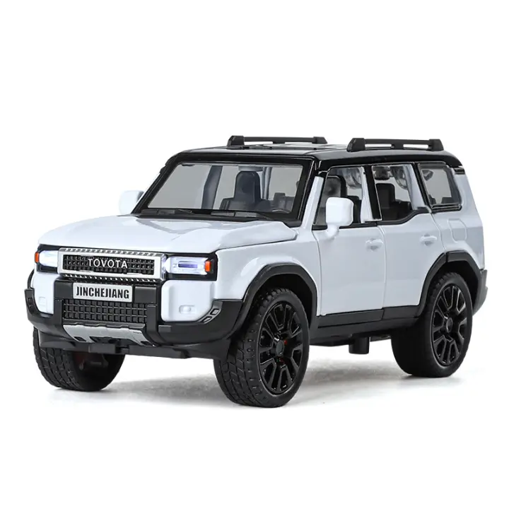 Coche De Escala Toyota Prado 1:32 Juguete De Aleación Miniatura Metal Con Sonido Y Luz Vehículo De Colección Para Niños Regalo De Cumpleaños - 1