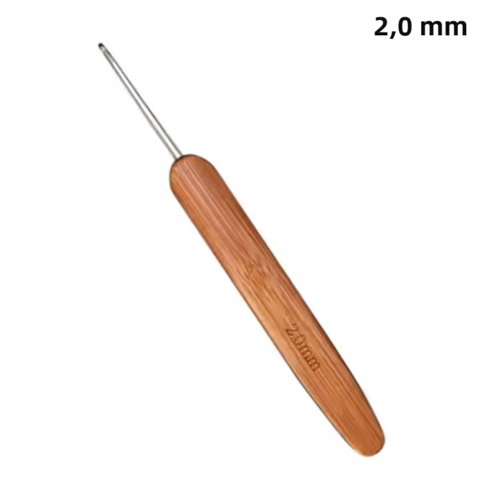 Ganchos De Crochet Largos De Madera De Bambú Para Manualidades Pequeños Y Herramientas De Tejido DIY Accesorios De Costura - 1
