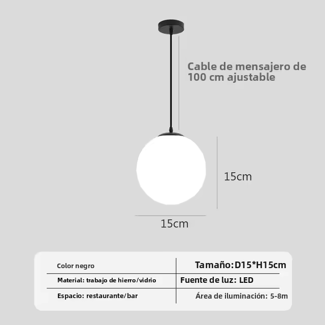 Lámpara Colgante Moderna Para Sala De Estar Comedor Nórdica Restaurante Cocina Dormitorio Iluminación Pendente Césped - 1