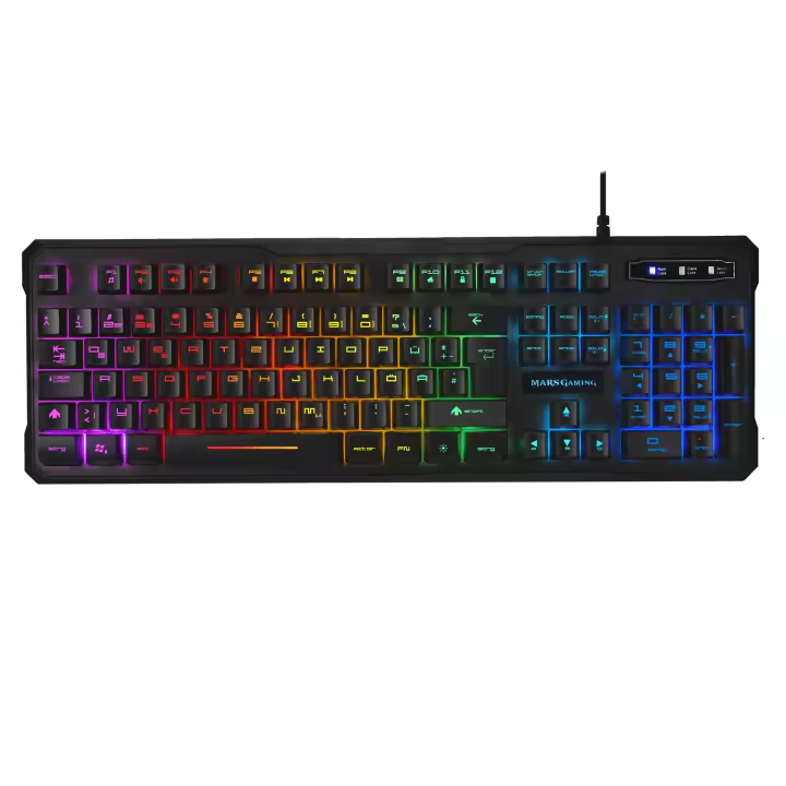 Mars gaming mk218de teclado usb qwertz alemán negro - 1