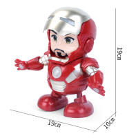 Figura De Acción De Superhéroes LED Danceable Y Cantable Iron Man Hulk Robot Spiderman Batman Toy Para Niños Regalo De Cumpleaños - details 6
