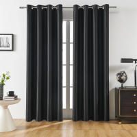 Cortinas De Bloqueo De Luz Negras Para Dormitorio Y Oficina Doble Capa No Existentes Dispositivos Inteligentes Material 100% Poliéster - details 16