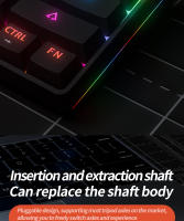 Teclado Mecánico MUCAI MK61 De 61 Teclas Con Iluminación RGB USB Para Oficina Y Gaming Compatible Con Mac Android Windows - details 5