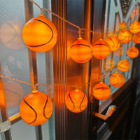 Cadena De Luces LED De Baloncesto Para Navidad Decoración De Jardín Y Fiesta De Año Nuevo Lámpara De Ambiente Para Habitación Color Calido Tamaño 1.5m10led 3m20led 6m40led - details 7