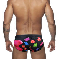 Bragas De Natación Para Hombre Briefs Estilizados Deporte Acuático Pantalones De Playa Traje De Baño Estampado Adecuado Para Surf - details 4