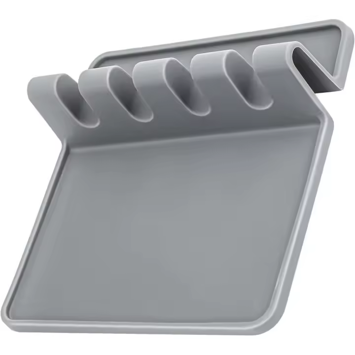 Silicone Rest Pad for Utensil with Drip Mat, Heat-Resistant, BPA-Free Material, Suitable for Spoon Rest, Utensil Rest, Tongs, Ladles - 1