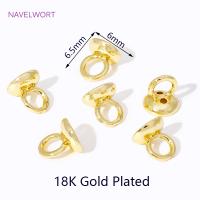Conector De Bracelete De Perla De 4.5/6MM En Latón Galvanizado De 18K Con Anillo Para Accesorios De Joyería DIY - details 21