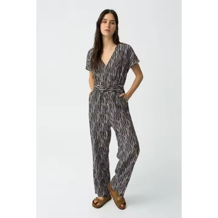 Marcas Mujer Ropa Tiffosi Tiffosi mujer Vestidos y monos  Mono largo estampado -Tiffosi- Granola - 1