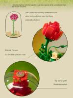 Bloques De Construcción De Sueño Eterno Rosa Le Petit Prince Con Cubierta Antipolvo Juguete De Puzzle Para Decoración De Escritorio Regalo De Cumpleaños Para Adultos - details 9