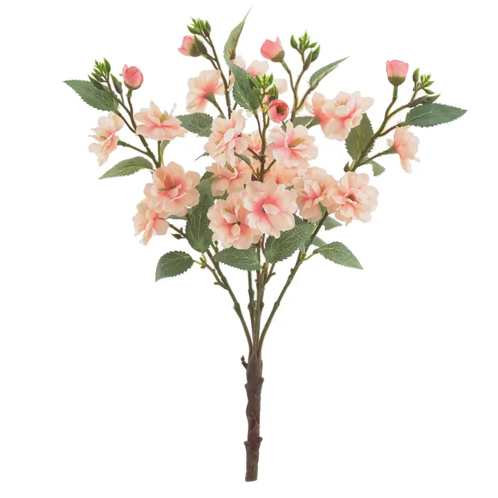 1 Rama De Flores Artificiales De Rosas Silken Para Centros De Mesa Fiesta Boda Oficina Interior Exterior Decoración Hogar - 1