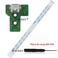 IVYUEEN Placa De Circuito De Puerto De Carga USB 12Pin JDS 011 030 040 050 Para Controlador Dualshock 4PS4 Cable Flex De Cinta - details 7