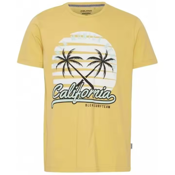 Camiseta de Manga Corta Blend  para hombre en color amarillo - 1