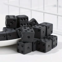 Juego De 10D6 Dados Negros Sin Impresión Para Juegos De Mesa Y Fiestas Regalos De Navidad Halloween Acción De Gracias - details 1