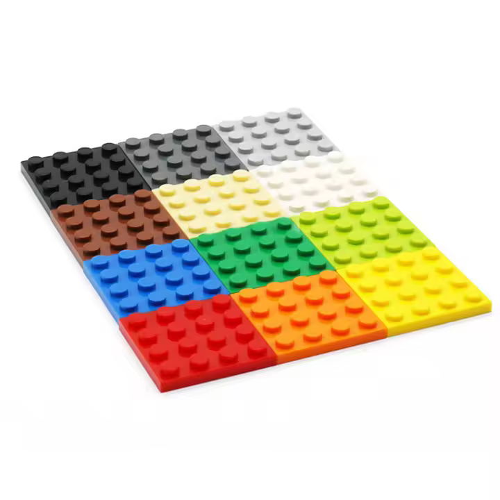 30pcs Bloques De Construcción DIY Figuras Delgadas 4x4 Puntos 12 Colores Educativos Creativos Compatibles Con Juguetes 3031 Para Niños - 1