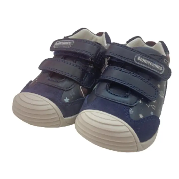 Biomecanics Zapatos Primeros Pasos Azul con Planetas - Cómodos y Resistentes - 1