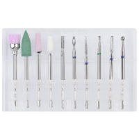 Juego De 10 Piezas De Cabezas De Pulido De Uñas De Acero Tungsteno Con Archillo Limpieza De Piel Muerto Y Herramientas De Manicura Pedicura - details 6