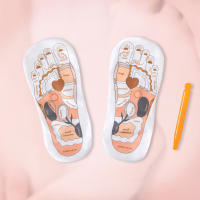 Calcetines De Masaje Para Los Pies Con Acupuntura Y Reflexología Calcetines De Yoga Diseño De Puntos Del Pie Con Palos De Masaje Para Mujeres - details 3