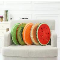 Cojines Redondos Para Sillas Cómodos Almohadillas De Asiento Divertidos Frutas Jardín Comedor Exterior Material Poliéster/Celulosa Relleno PU Espuma Estilo Moderno Lavables - details 8