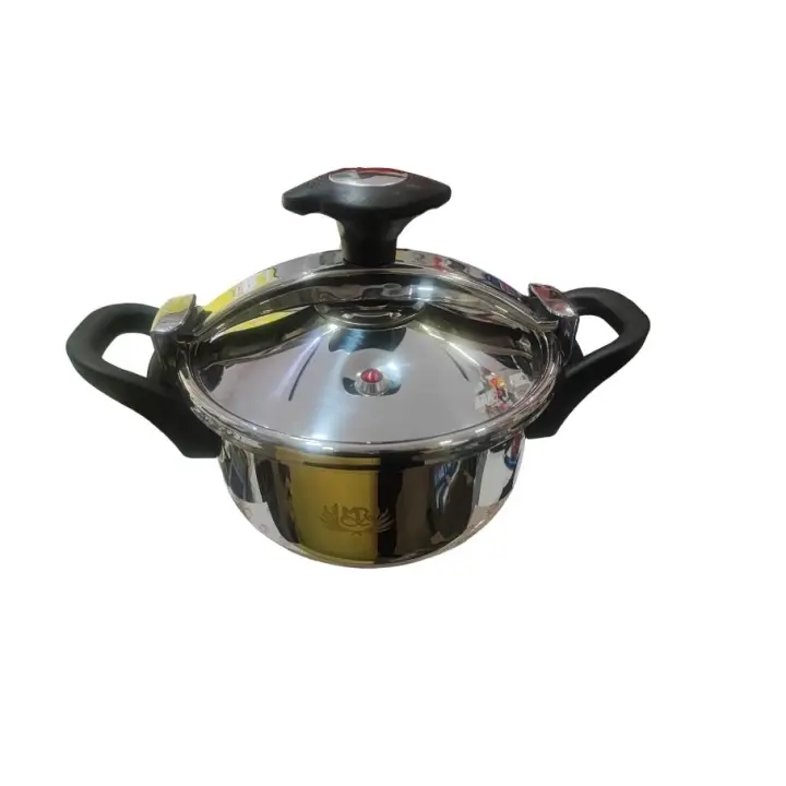 olla MR 4 LITROS Acero inoxidable cocina rapido y con alta calidad preciosa en acabados negros y acero inoxidable ideal para 3 o 4 personas - 1
