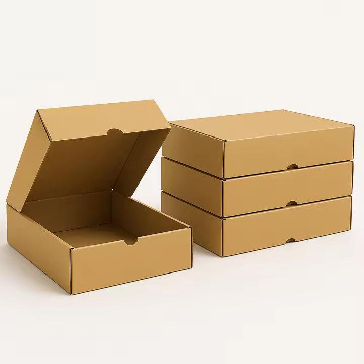 Pack Cajas Carton Envios Automontables, Paquetes Regalo, Kraft, Packaging de 35x26x8cm - 1
