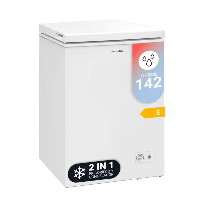 Congelador Arcón Blanco 2 en 1 de 142L | UNIVERSALBLUE - 1
