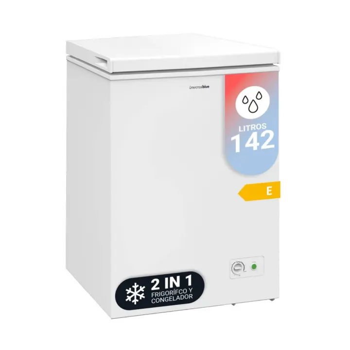Congelador Arcón Blanco 2 en 1 de 142L | UNIVERSALBLUE - 1