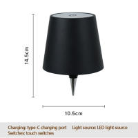 Lámpara De Botella LED Con Control Táctil Y 3 Niveles De Brillantez Luz De Noche Para Barra O Café Recargable Por Tipo-C - details 7