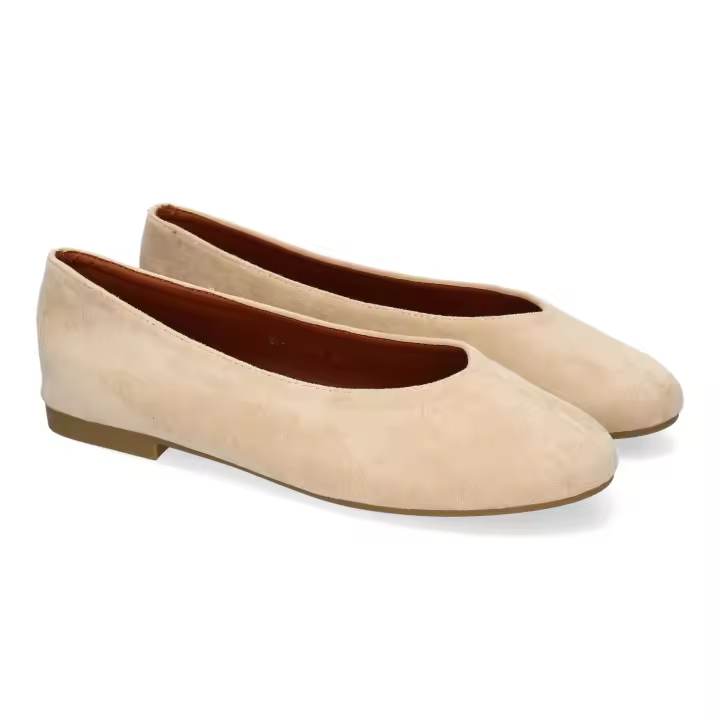 PuntoSalao Bailarinas cómodas para mujer color beige 1U11 - 1