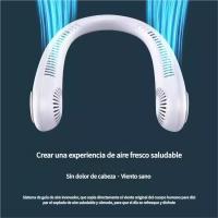 Nuevo ventilador colgante de cuello sin hojas con carga USB de silicona de grado ajustable, ventilador creativo plegable y silencioso - details 6