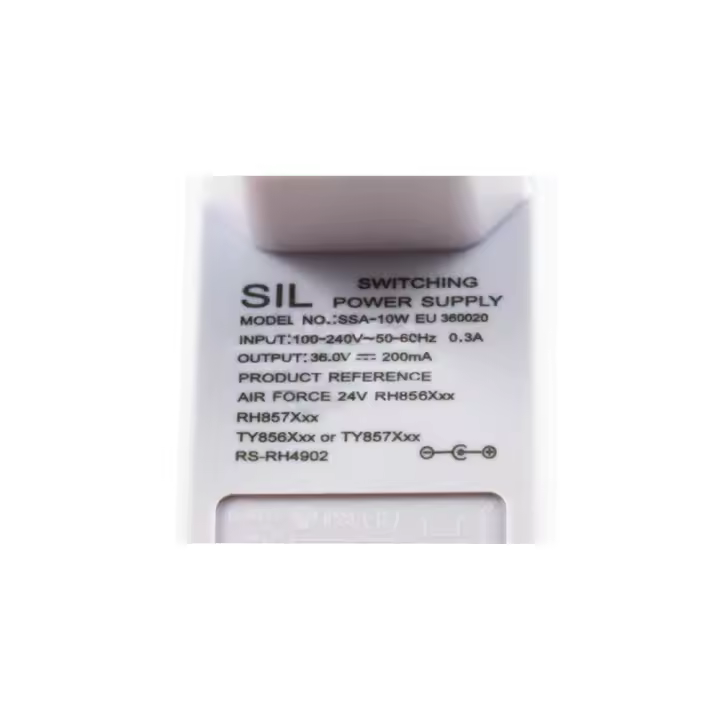 ANAKEL HOME Rowenta - Repuesto Cargador Transformador Aspirador Rowenta Air Force 24V Referencia RS-RH4902 Compatible con RH857901, RH85700, RH856501 Color Blanco - 1