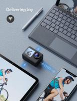 WOLFANG GA200 Action Cam 4K Cámara subacuática de 24MP WiFi 40M resistente al agua EIS estabilizador de imagen cámara de casco con pantalla táctil Gran angular de 170° (cargador, mando a distancia, 2 baterías y kit de accesorios) - details 4