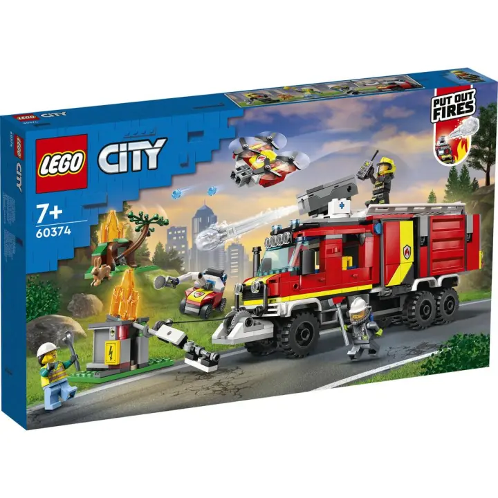 Lego City Fire Unidad Móvil de Control de Incendios 60374 Lego city LEGO - 1