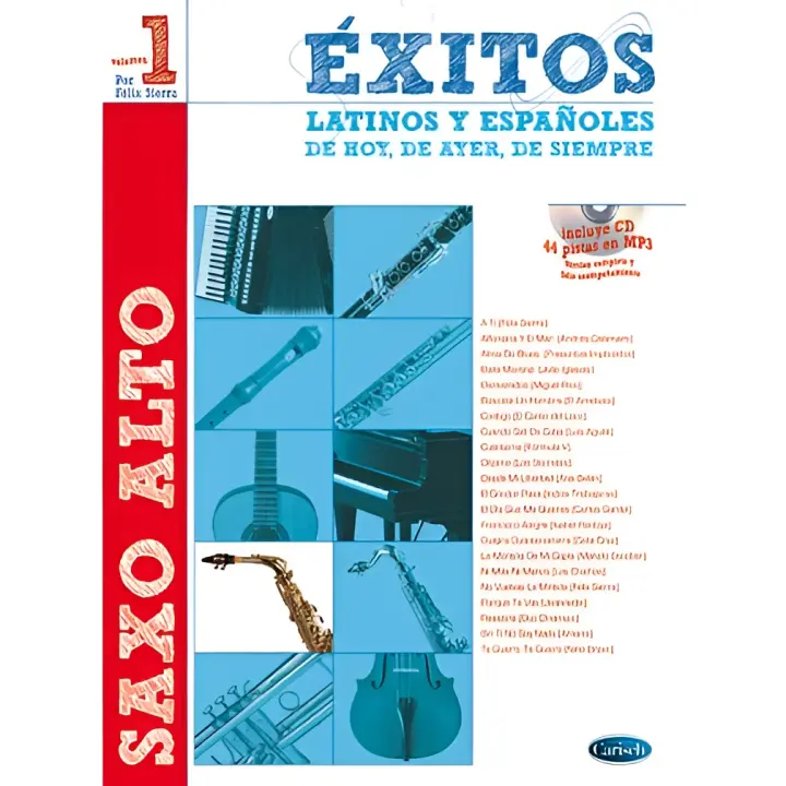 SIERRA-Exitos Latinos y Españoles de Hoy, de Ayer y de Siempre Vol.1 para Saxofon Alto (Inc.CD) - 1