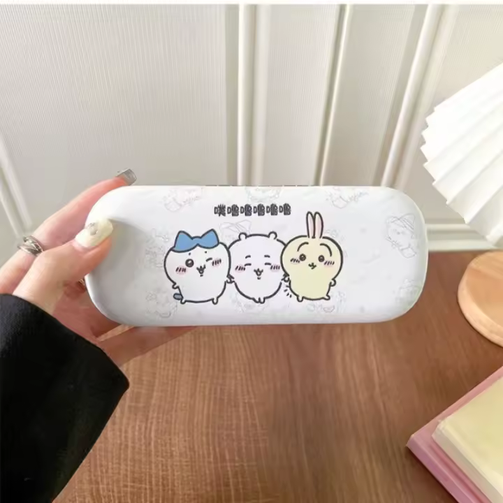 Nueva Caja De Almacenamiento De Gafas Anime Chiikawa Japonés Dibujos Animados Avanzados Para Niños Regalos Caja De Gafas Hachiware Usagi Imprimir Dibujos Animados Lindos - 1