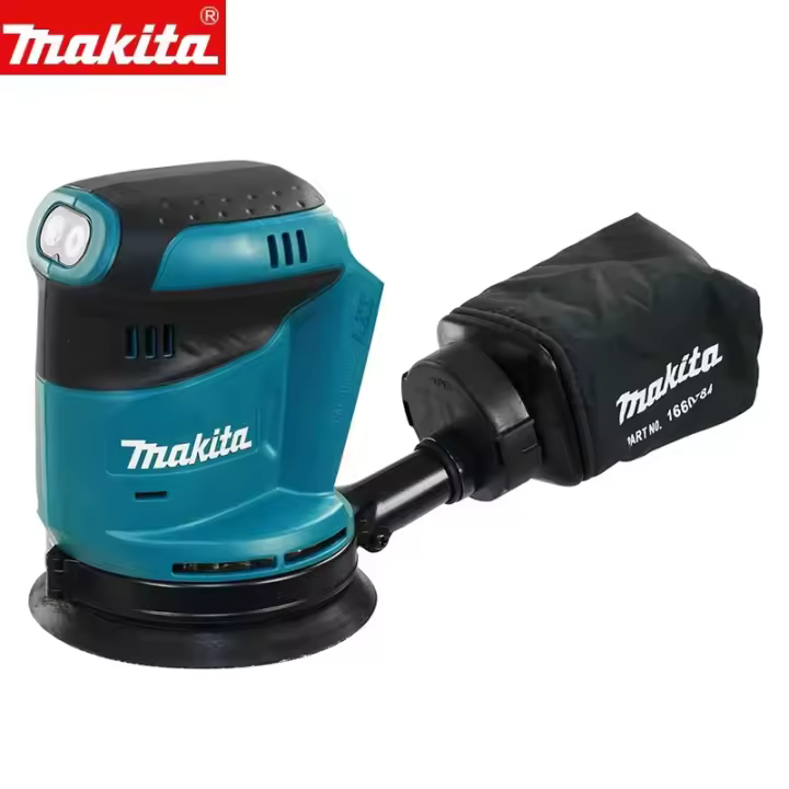 Sábaner De Orbe Aleatorio Inalámbrico Recargable Makita DBO180Z 18V Herramienta Básica Para Madera Pintura Y Polvo Sin Carga - 1