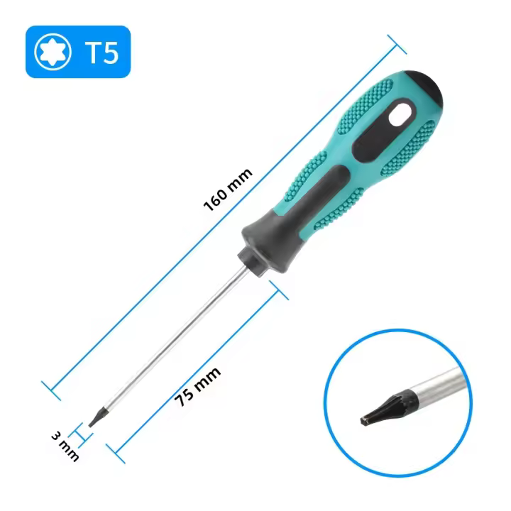 Juego De Destornilladores Magnéticos Torx De Precisión T5 T6 T7 T8 T9 T10 T15 T20 T25 T27 T30 Herramienta Manual Para Controlador Seguridad - 1