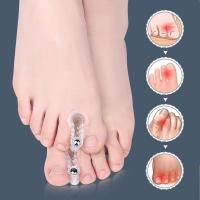 Corrector De Ballena Hallux Valgus 2pcs Separador De Dedos Del Pie Corregidor De Dedos Del Pie Herramienta De Cuidado Del Pie Silicone - details 4