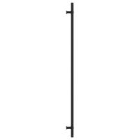 vidaXL Tiradores para armarios 10 uds acero inoxidable negro 480 mm - details 4