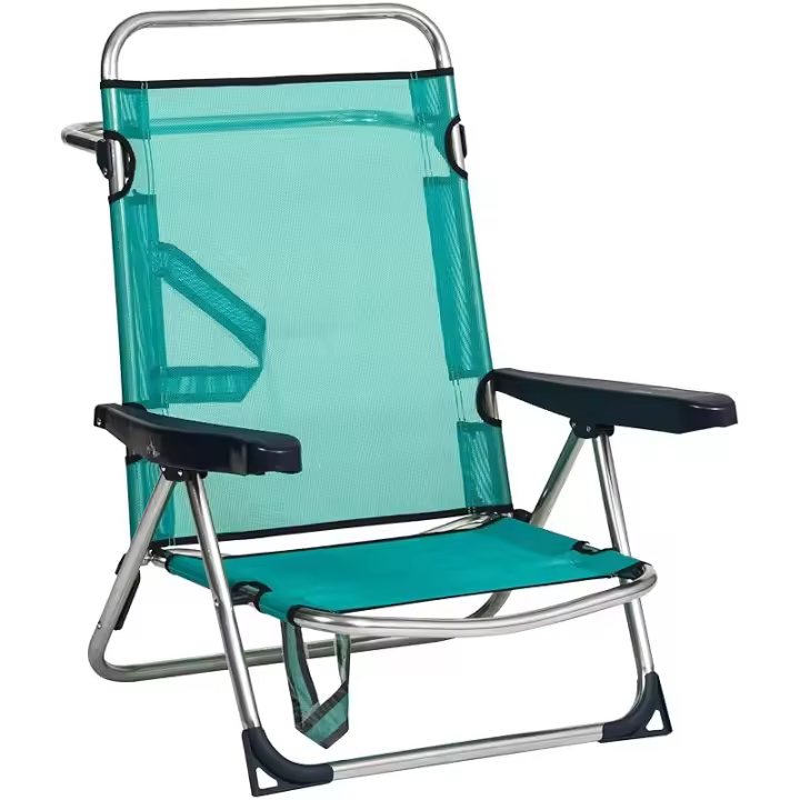 ALCO SILLA CAMA PLAYA ALUMINIO VERDE AGUA FIBRELINE - 1