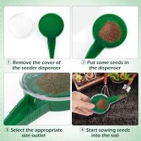 1PC Dispensador De Semillas Para Jardín Herramienta Multifuncional Adaptada a Varios Tamaños De Semillas Plástico Sin Químicos Producida En China - details 1