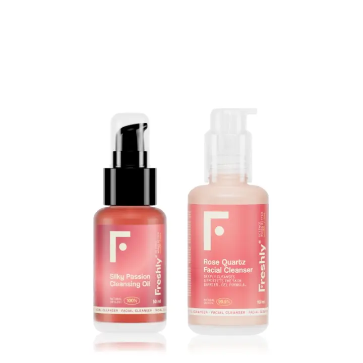 Freshly Cosmetics - Rutina doble limpieza Rose Passion Cleansing Pack - 1