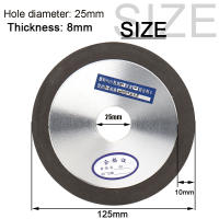 Discos De Pulido Con Diamante Para Herramienta De Mezclado Y Polvo De Corte 75/100/125/150mm Resina Duradera Para Fabricación Comercial - details 3