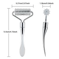 Rodillo De Masaje Facial Y Corporal Con Agujas Microneedles Aplicador De Crema Facial Herramienta Para Adelgazamiento Facial Y Cuidado De La Piel - details 13