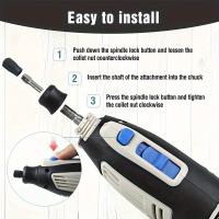 Kit De Molinillo Eléctrico 12V Para Trabajos De Madera Grabado Pulido Herramienta De Bricolaje Para Polvo De Arena Y Perforación - details 2
