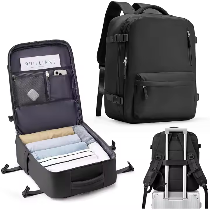 Mochila Viaje Cabina Avion 40x20x25 Mujer Ryanair Maletas de Viaje Cabina 45x36x20 Easyjet Avion Bolso de viaje Hombre Equipaje de Mano Mochila Travel Backpack Mochila para Portatil Impermeable - 1