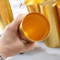 Vaso De Cerveza Japonés Estilo Aleación De Aluminio 400ml Para Bebidas Frías Y Vino Creativo Con Patrón Original Sin Contaminantes - details 7