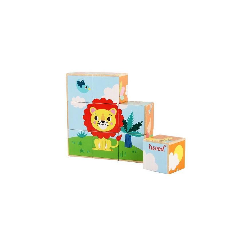 BP Puzle 9 Cubos Selva - Juego de Equilibrio Creativo para Niños