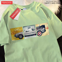 Camiseta De Algodón Para Hombre Back to the Future T-shirt De Verano Estilizada Y Cómoda Con Diseño De Coche De La Película Manga Corta Estilo Hip Hop Oversized Para Parejas - details 19