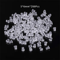 Sonda De Oído Transparente Estrella De Cinco Puntos Para DIY Hecha De Silicona Y Plástico Antialérgica Aproximadamente 50-200 Piezas - details 9